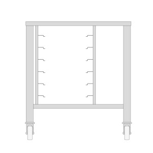 Masă cu roți pentru Steamer 3X + 4X 1/1 GN