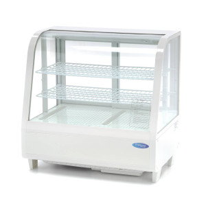 Vitrină Frigorifică Rotundă - 100 L - 68 cm - Alb