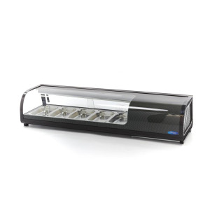 Vitrină Sushi și Tapas - 52 L - incl. 5 x GN 1/3 - Model de Masă Vitrină Sushi și Tapas - 52 L - incl. 5 x GN 1/3 - Model de Masă