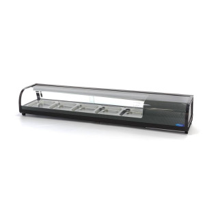 Vitrină Sushi și Tapas - 132 L - incl. 5 x GN 1/2 - Model de Masă Vitrină Sushi și Tapas - 132 L - incl. 5 x GN 1/2 - Model de Masă