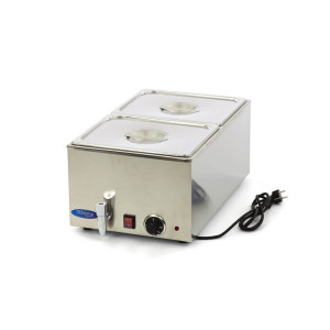 Bain Marie - Robinet de Scurgere - incl. 2 x GN 1/2 set - Electric