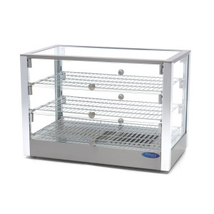 Vitrină care Menține Alimentele Calde - 115 L - 70 cm - 3 Rafturi