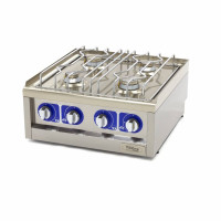 Aragaz de Calitate Comercială - 2 Arzătoare - Unitate Dublă - 60 cm Adâncime - Gaz Aragaz de Calitate Comercială - 2 Arzătoare - Unitate Dublă - 60 cm Adâncime - Gaz